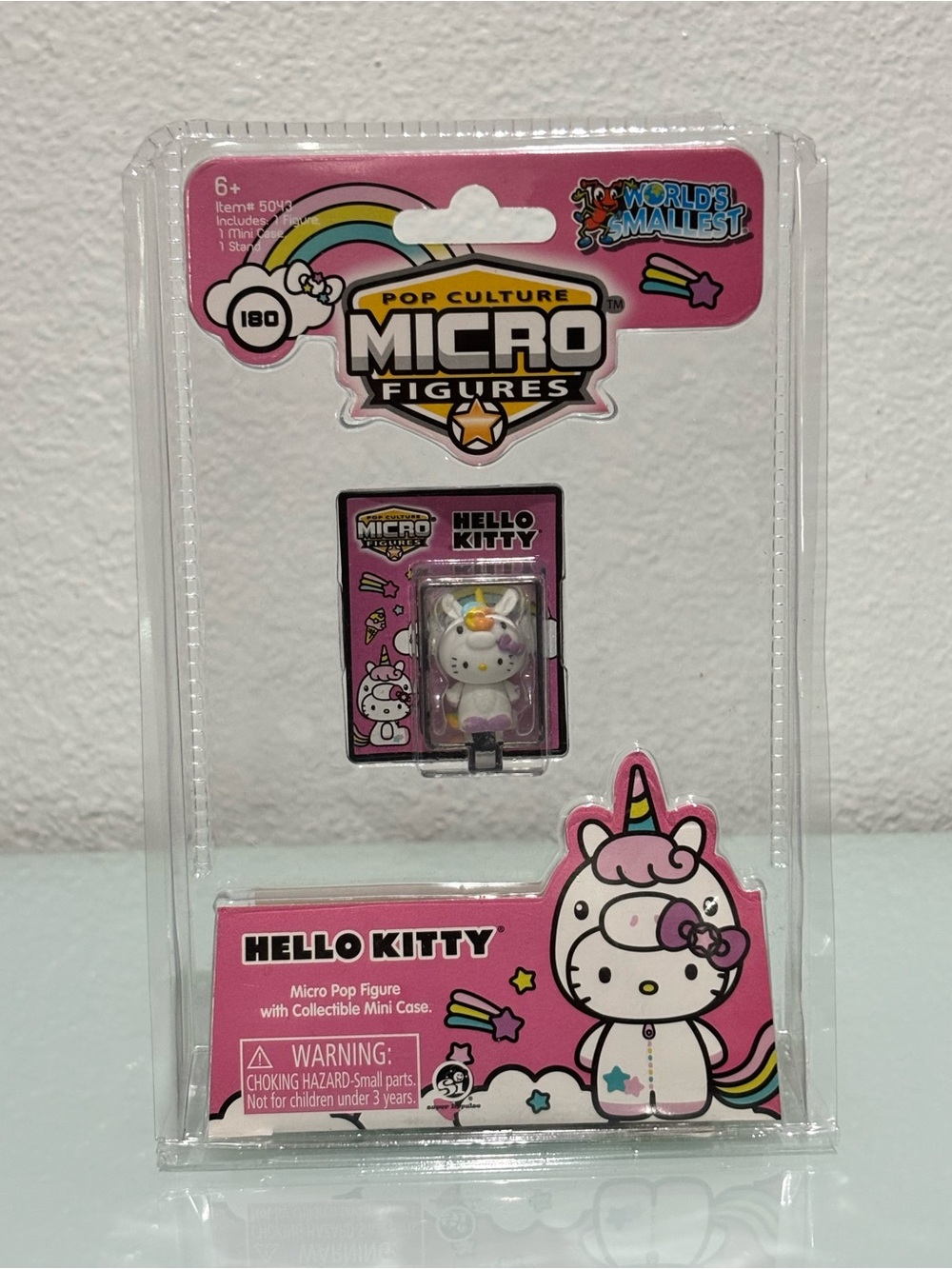 Hello Kitty Unicorn World's Smallest Micro Figure #180 Super Impulse Sanrio NEW